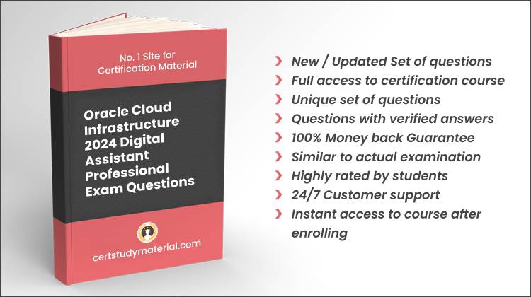 Oracle 1Z0-1071-24 Exam | Digital Assistant PDF 2024