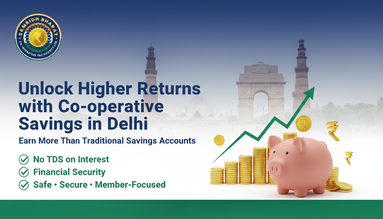 Unlock Higher Returns: Delhi Co-operative Savings with Top Interest Rates – Samridh Bharat Society