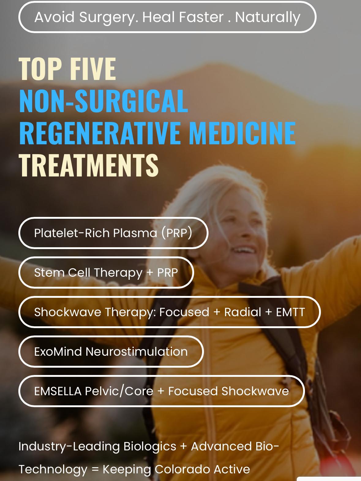 Stem Cell & PRP Boulder | Regenerative Orthopaedics | Dynamic Athlete