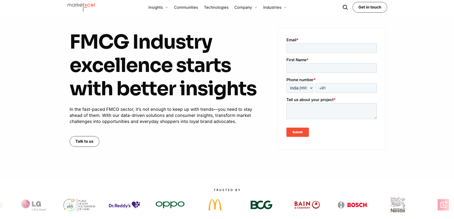 FMCG Market Research in Delhi, Bangalore & India