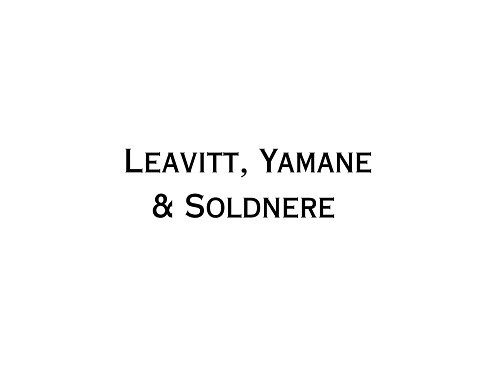 Leavitt Yamane Soldner