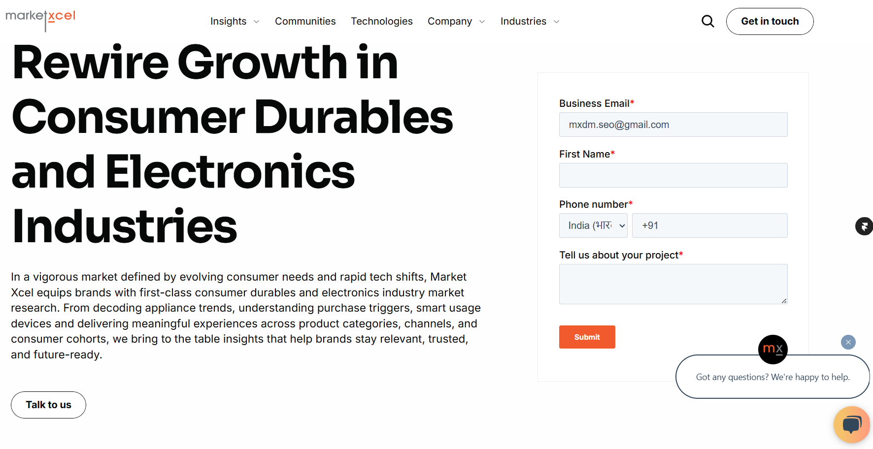 Consumer Durables & Electronics Market Research in India