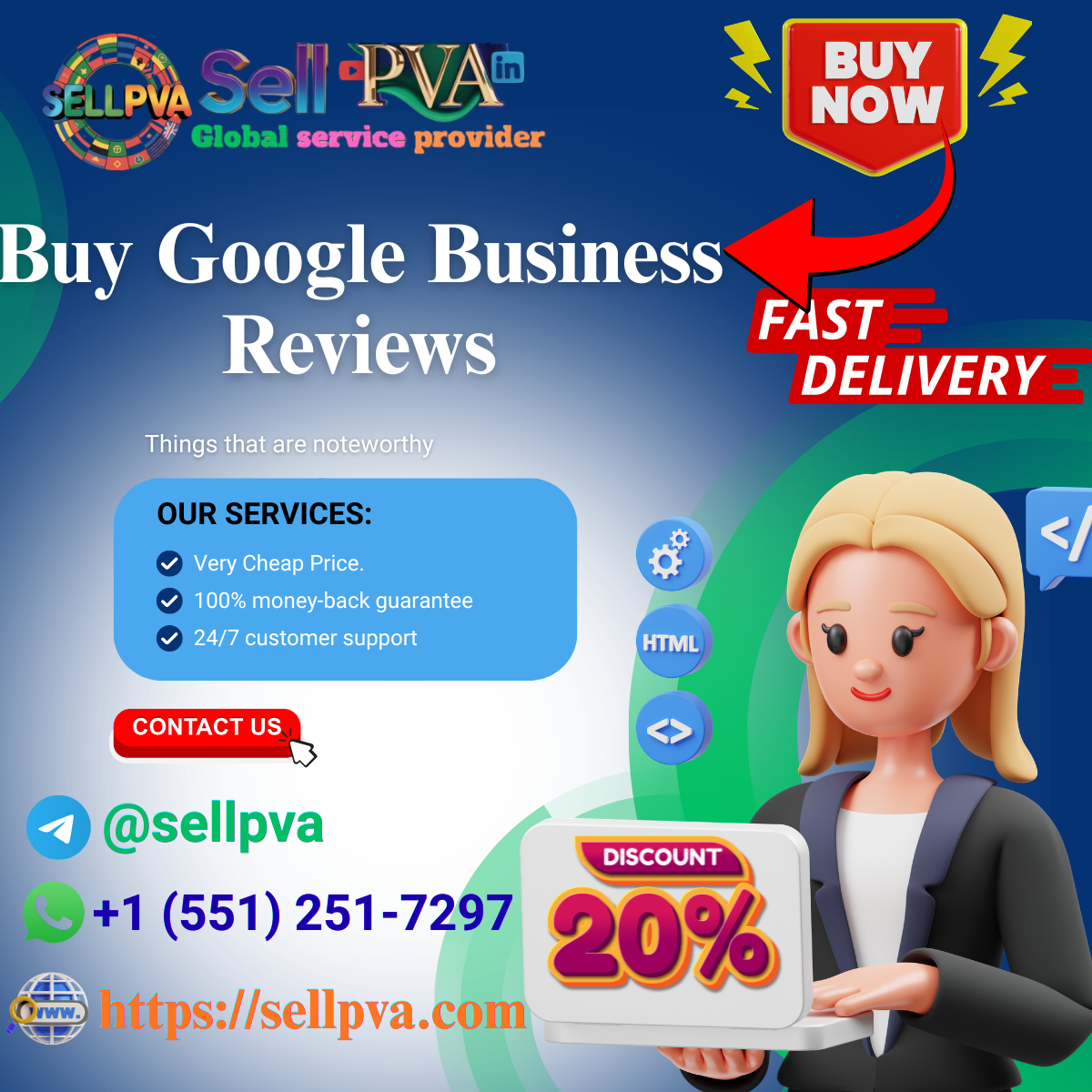 Buy Google Business Reviews - Sell PVA What’s the best site to Buy Google Business Reviews?