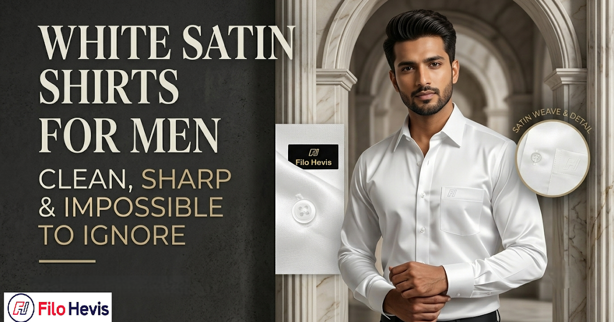 White Satin Shirts for Men: Clean, Sharp & Impossible to Ignore