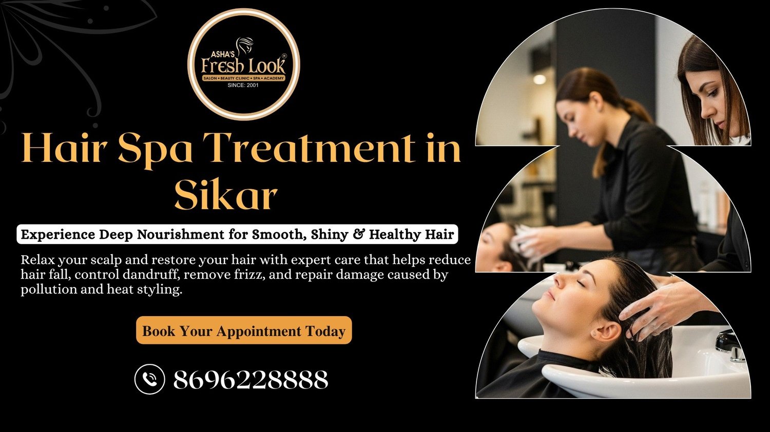 Hair Spa Benefits from the Best Hair Salon in Sikar