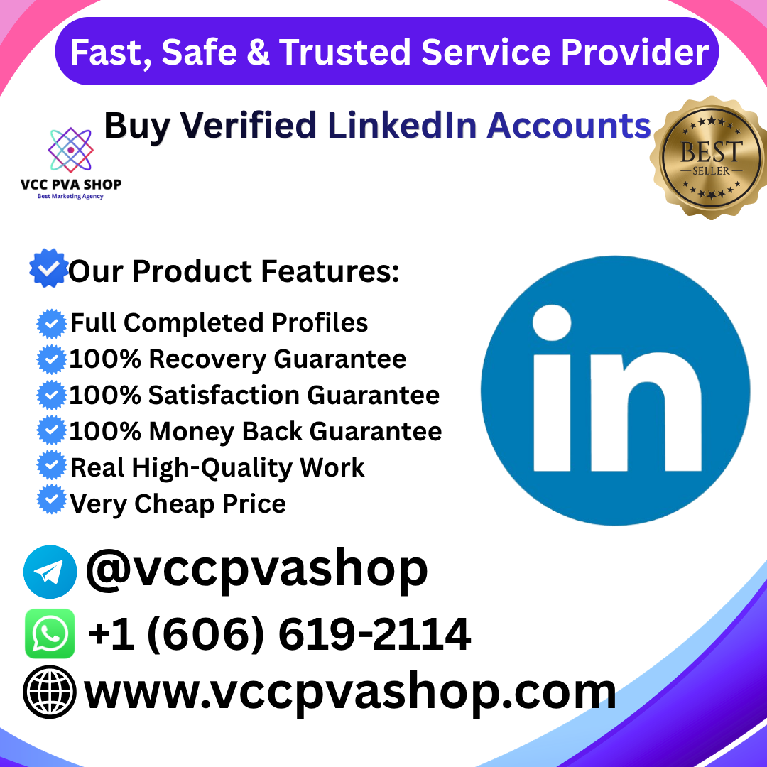 Buy Verified LinkedIn Accounts - VCC PVA SHOP