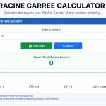 Racine Carree Calculator