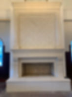 Cast Stone Fireplace and Limestone fireplace Mantel Surrounds