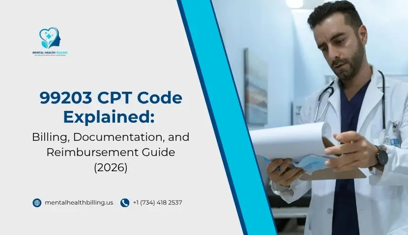 99203 CPT Code Explained: Billing, Documentation, and Reimbursement Guide (2026) - Mental Health Billing
