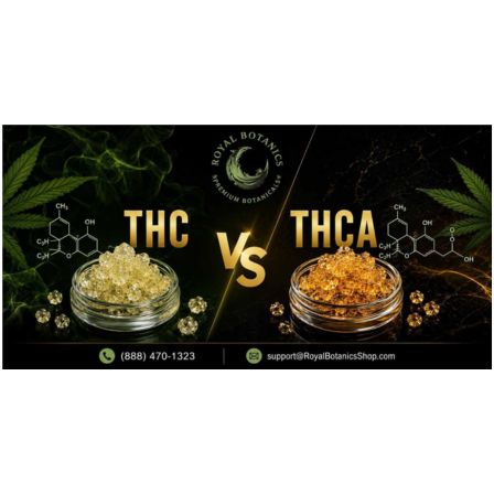 Difference Between THC and THCA | Royal Botanics Shop