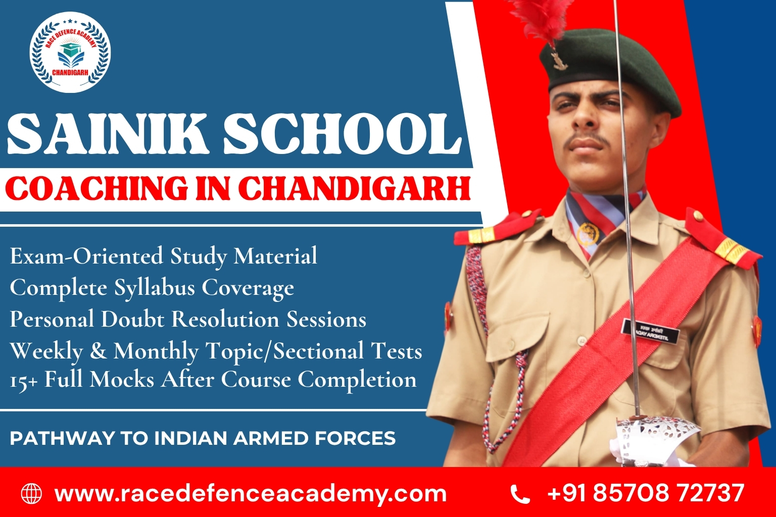 Sainik School Coaching In Chandigarh - Race Defence Academy